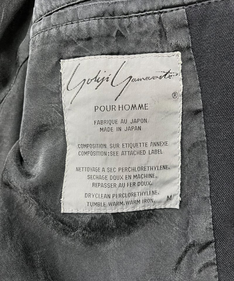 yohji yamamoto pour homme 2釦ジャケット(H-J01-002XXX) yohji yamamoto pour homme 2釦ジャケット(H-J01-002XXX)
