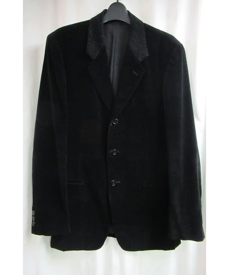 yohji yamamoto COSTUME D' homme 襟デザインベロアジャケット HV-J84-022