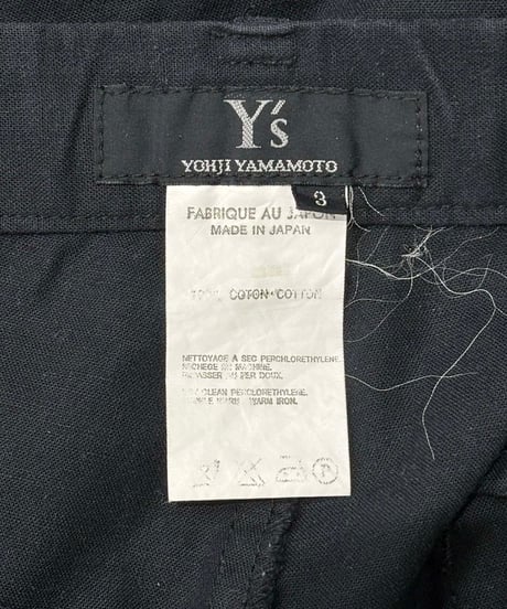 Y's yohji yamamoto コットンパンツ（YB-P20-008）