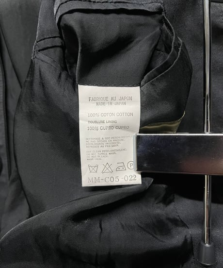 Y's for men yohji yamamoto コットンコート（MM-C05-022）