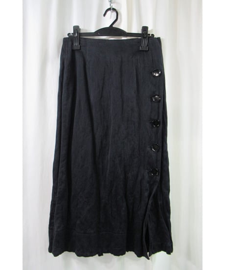 新品未使用 Y's yohji yamamoto ボタンデザイン巻きタイトスカート YX-S05-200