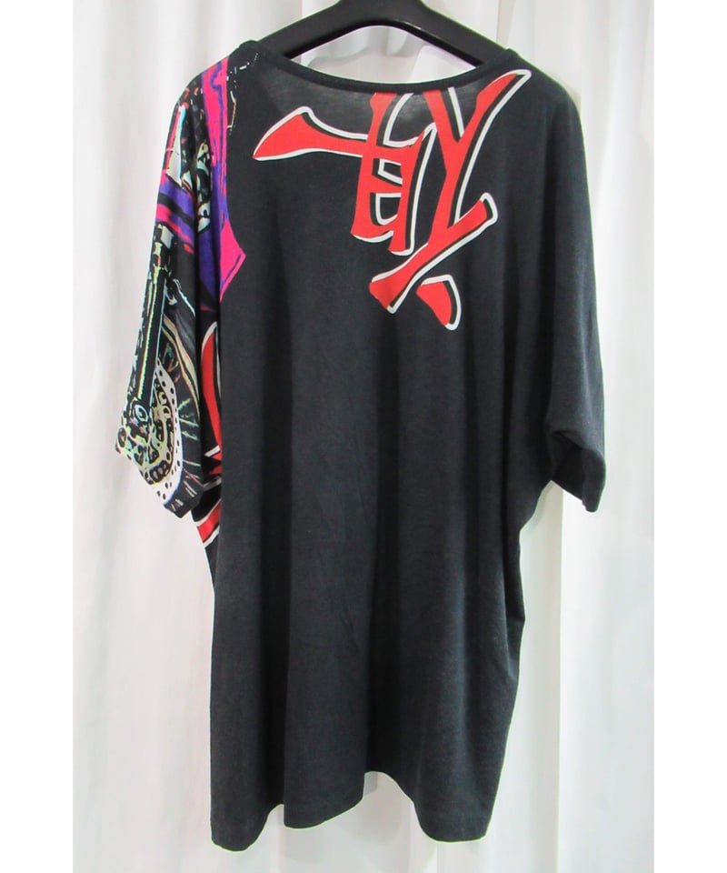 19ss B yohji yamamoto +noir プリントデザインカットソー NH-T8