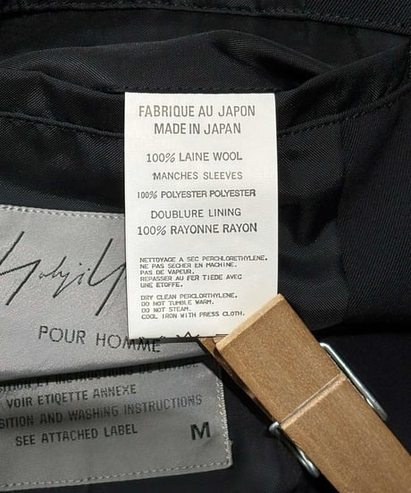 未使用 1998SS yohji yamamoto pour homme vintage 袖ジャージジャケット（HJ-J26-810）