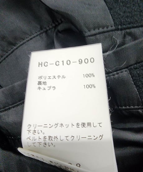 2019aw yohji yamamoto pour homme 黒 デザインコート (HC-C10-90)