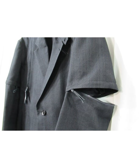 99ss yohji yamamoto pour homme vintage ストライプ ファスナーデザインセットアップ（HC-J51-901）