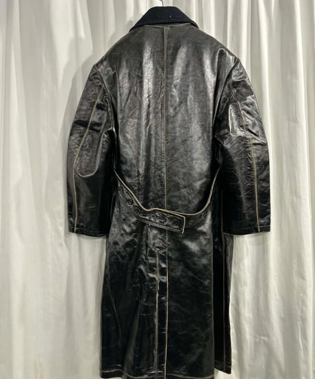 1990's yohji yamamoto pour homme vintage サンプルレザーコート（H-C-250xxx）