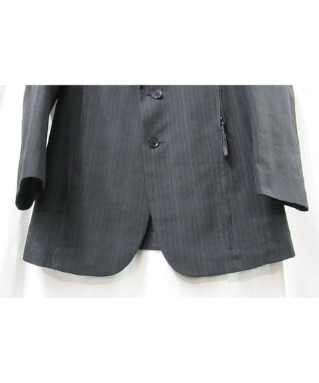 99ss yohji yamamoto pour homme vintage ストライプ ファスナーデザインセットアップ（HC-J51-901）