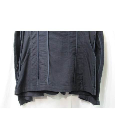 16ss yohji yamamoto pour homme コットン 縦ラインデザインジャケット（HO-J12-011）