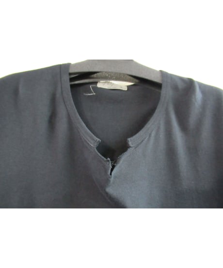 18ss yohji yamamoto pour homme 黒 襟デザインカットソー HW-T74-086