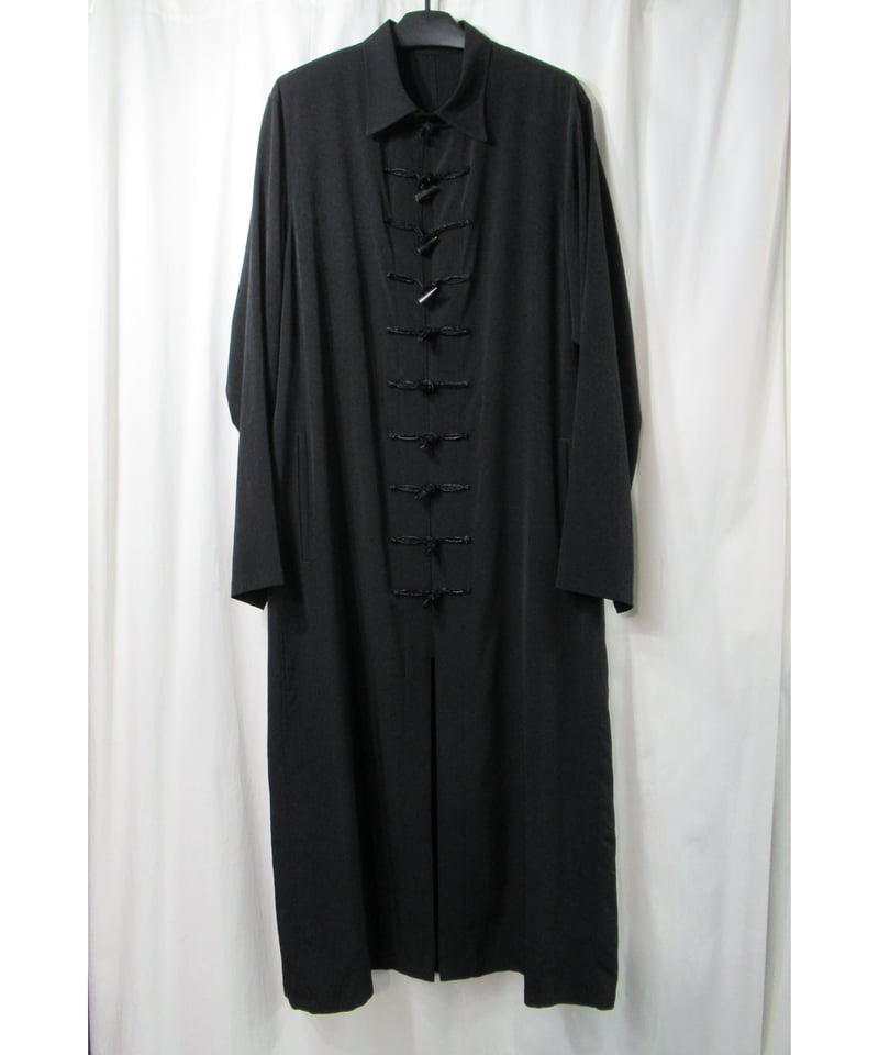 yohji yamamoto pour homme ギャバロングブラウス Yohji Yamamoto POUR HOMME プリーツ布付きロングブラウス - Ka