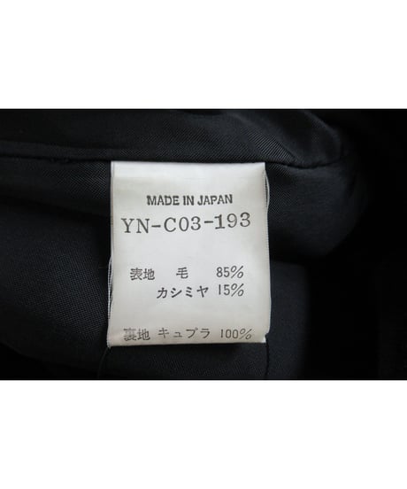 Y's yohji yamamoto 変形襟デザインロングコート YN-C03-193
