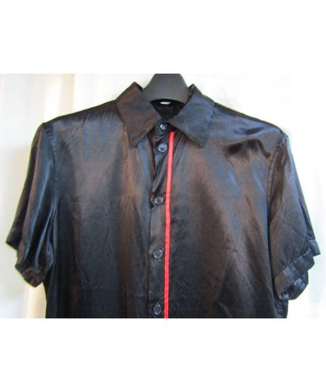 Y's yohji yamamoto 赤ラインシンプルブラウス YZ-B19-221