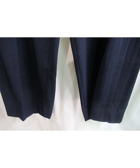 80's COMME des GARCONS HOMME PLUS 紺 vintage サイドテープパンツ　PP-05017M
