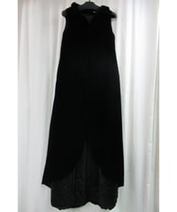 レア 希少 yohji yamamoto +noir ベルベット 中綿入りロングドレス NT-D06-807