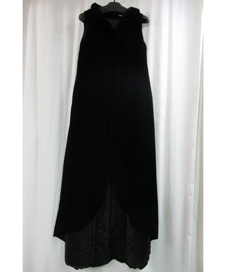 レア 希少 yohji yamamoto +noir ベルベット 中綿入りロングドレス NT-D06-807