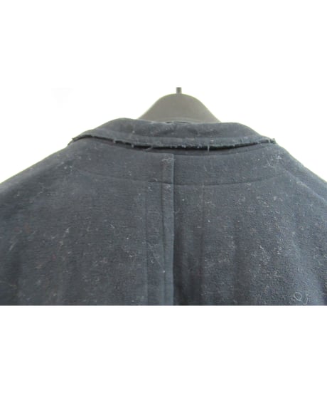 99aw yohji yamamoto pour homme vintage 黒 切りっぱなし加工ジャケット HN-J62-007