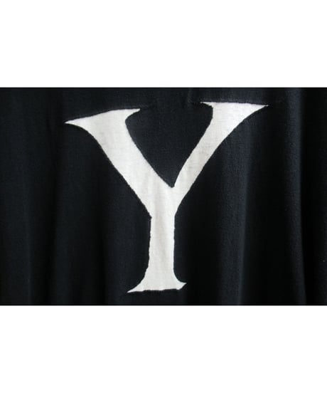 BLACK and BLACK yohji yamamoto +noir 【Y】ワッペンデザイン 半袖カットソー ND-T77-072
