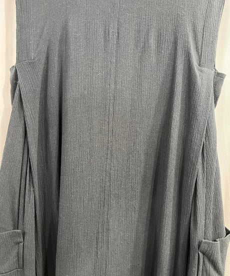 Y's yohji yamamoto ノ－スリーブ デザインワンピース（YB-D03-201）