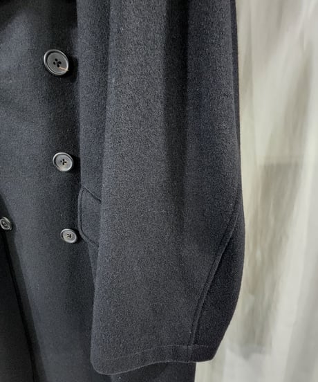 Y's for men ヨウジヤマモト 黒 ミリタリーダブルロングコート (MG-C02-119)