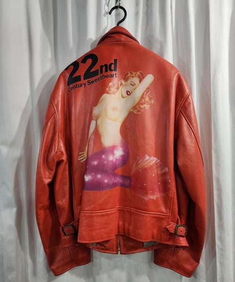 1991AW6.1THEMEN  yohji yamamoto pour homme vintage マーメードレザーブルゾン  yy-1