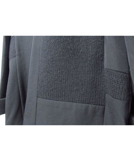 07aw yohji yamamoto pour homme ロゴ メッセージデザイン ニット切り替えジャケット（HX-J35-101）