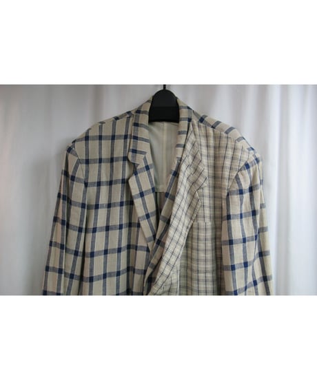 80’s COMME des GARCONS HOMME PLUS vintage チェックレイヤードジャケット PJ-11050M