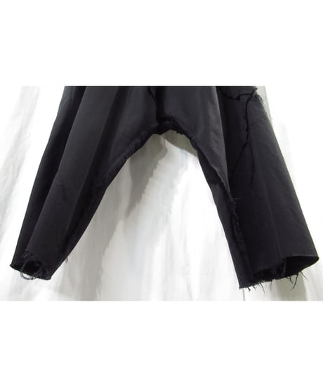 15aw yohji yamamoto pour homme 切りっぱなし 裾レイヤードデザイン サルエルパンツ（HY-P1）
