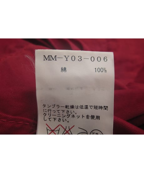 Y’s for men yohji yamamoto 赤 コットン ミリタリーブルゾン（MM-Y03-006）