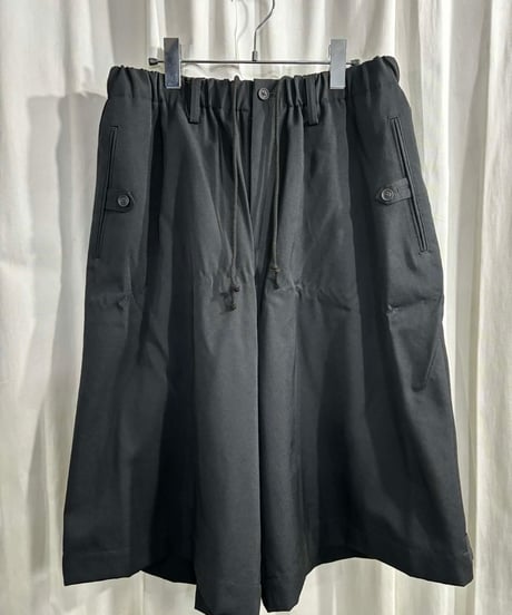 2021AW yohji yamamoto pour homme ワイドハーフパンツ（HX-P31-100）