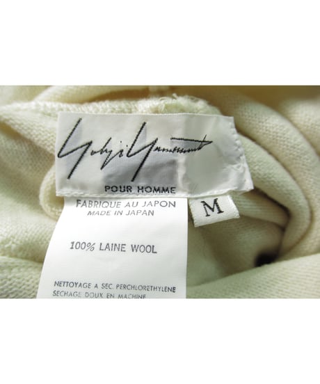91aw yohji yamamoto pour homme vintage ロングタートルネックデザインニット（HK-2）