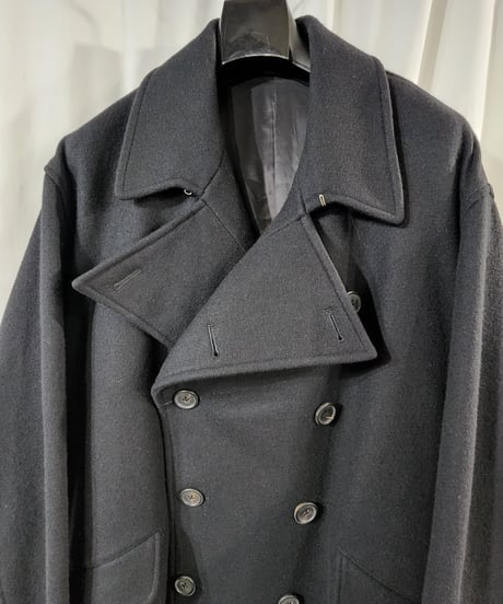 Y's for men ヨウジヤマモト 黒 ミリタリーダブルロングコート (MG-C02-119)