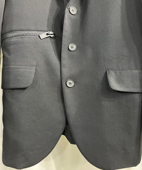 2021AW yohji yamamoto pour homme 右脇ファスナー開きジャケット（HX-J13-100）