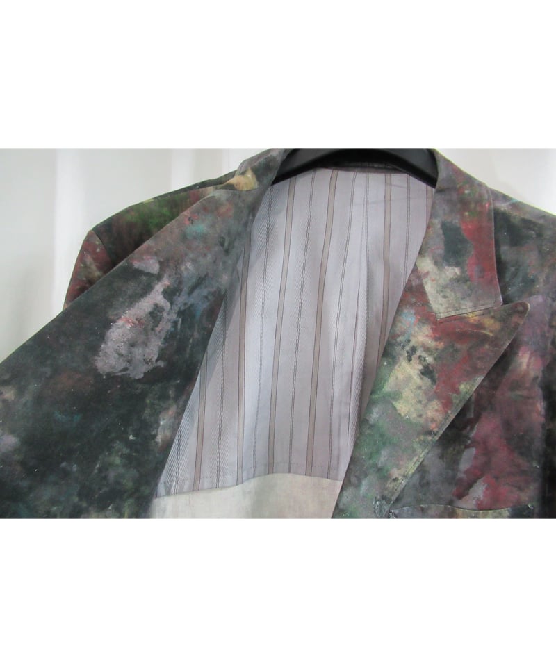18ss yohji yamamoto pour homme ペイントデザインジャケット HW