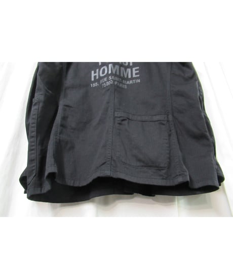 2017AW yohji yamamoto pour homme バックロゴプリント コットンブルゾン（HK-Y99-004）