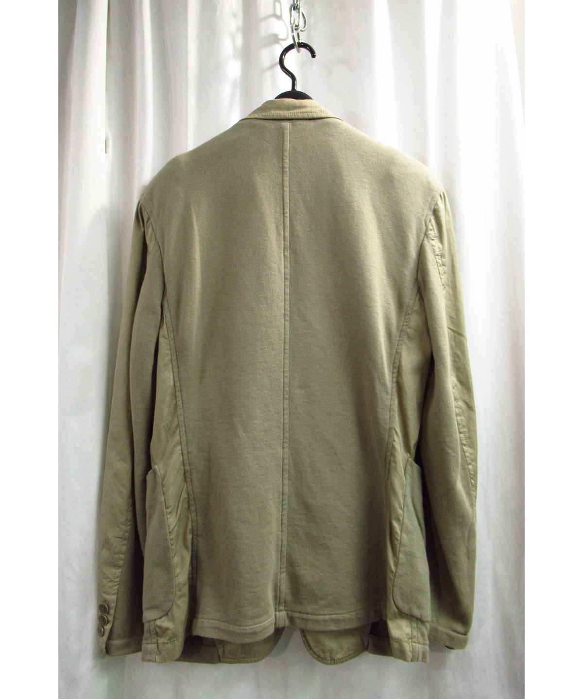 12ss yohji yamamoto pour homme カーキ 切替えデザイン コットン