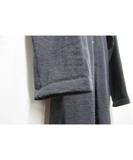 美品 98aw yohji yamamoto pour homme vintage グレー ウールシンプルブラウス（HY-T35-975）