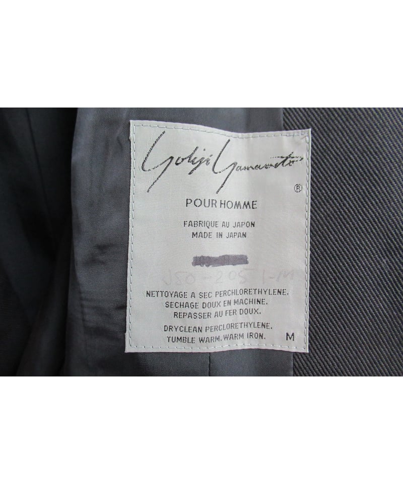 SAMPLE 80's yohji yamamoto pour homme vintage SAMPLE 80's yohji yamamoto pour homme vintage