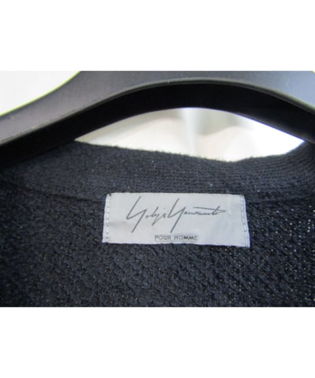 11aw yohji yamamoto pour homme 変形デザインカットソーカーディガン HP-T31-078