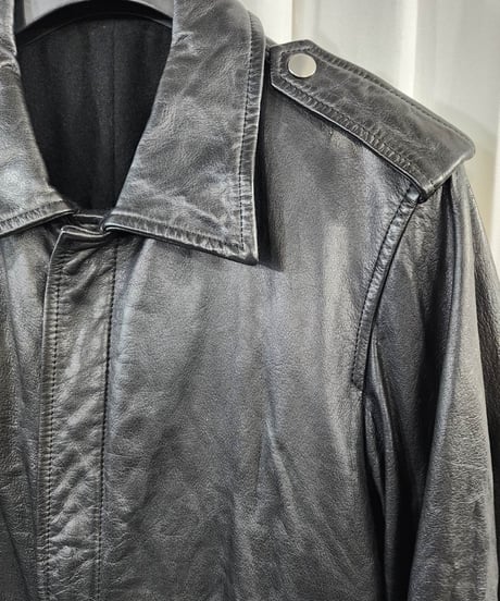Y's for men  yohji yamamoto 黒 レザーブルゾン （MU-Y03-726）