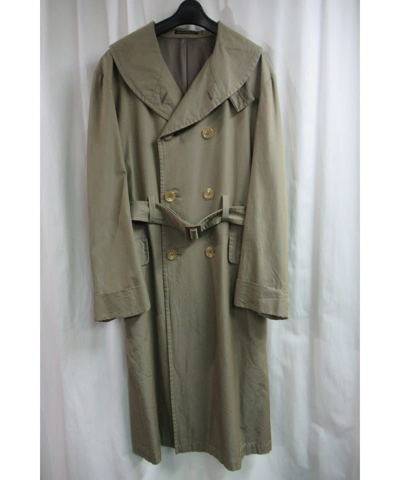yohji yamamoto pour homme ベージュ へちま襟ロングコート HB-C0