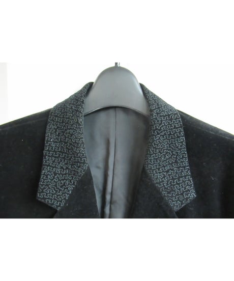 yohji yamamoto COSTUME D' homme 襟デザインベロアジャケット HV-J84-022