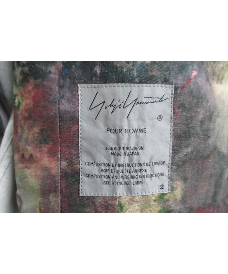18ss yohji yamamoto pour homme ペイントデザインジャケット HW