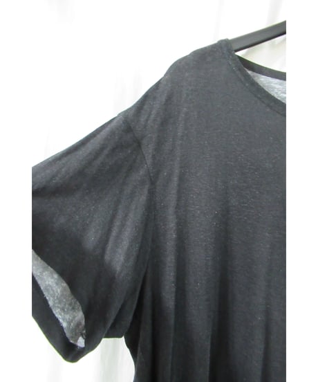 2020ss yohji yamamoto pour homme BLACK Scandal 内田すずめ バックプリントカットソー HN-T19-273