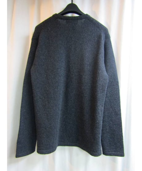 Y's for men 赤タグ yohji yamamoto グレー ヘンリーネックニット MV-K60-144