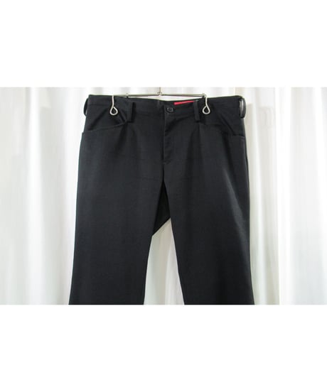 Y's 赤タグ yohji yamamotoクロップドストレートパンツ YX-P53-150