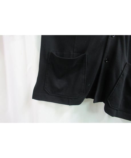 17aw yohji yamamoto pour homme 黒 スタンドカラー チャイナ風デザイン前開きカットソー
