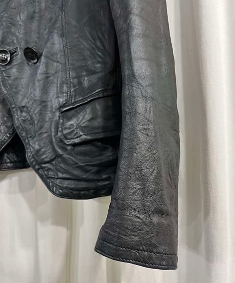 Y's yohji yamamoto 羊革 ダブルジャケット（YR-J15-701）