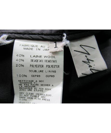 yohji yamamoto femme プリーツデザイン 巻きスカート（FR-S26-126）