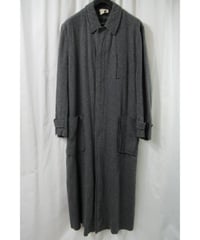 激レア AD1994 COMME des GARCONS HOMME PLUS 縮絨 フライフロント 切りっぱなしロングコート XC-02003M