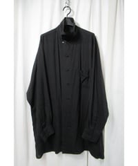 20aw yohji yamamoto pour homme スタンドカラーデザインブラウス（HR-B22-212）